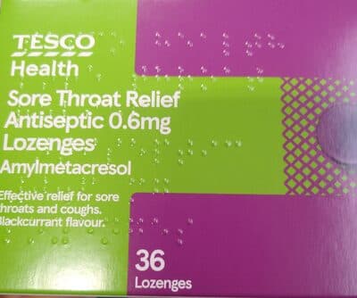 Tesco sore throat relief