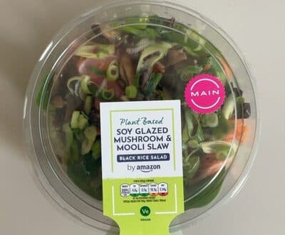 Soy glazed mushroom & mooli slaw