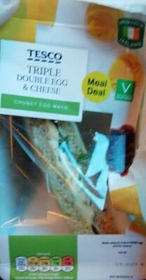 Triple Double Egg & Cheese Sandwich