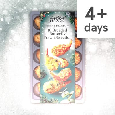 Tesco Finest Breaded Butterfly Prawn Selection