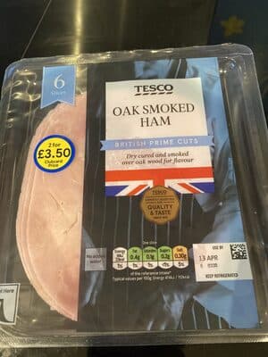 Tesco oak smoked ham