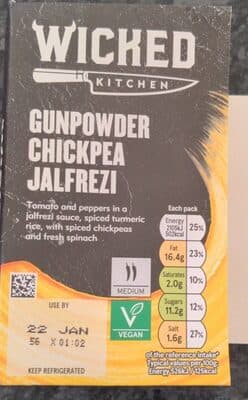 Gunpowder chickpea jalfrezi