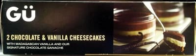 Chocolate & Vanilla Cheesecakes