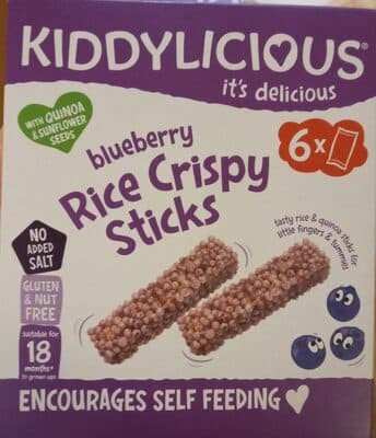 Blueberry Rice Crispy Sticks