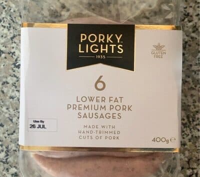 Lower Fat Premium Pork Sausages