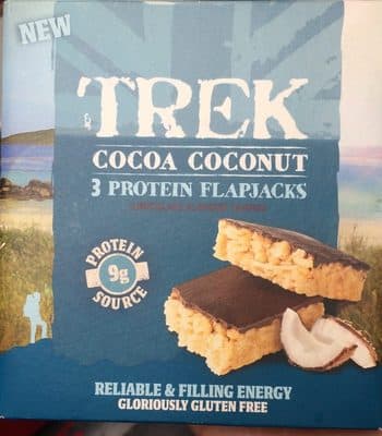 Cocoa Coconut Protein Flapjacks Chocolate Flavour Topped