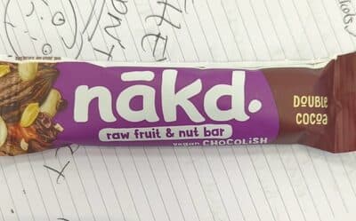 Raw fruit and nut bar vegan chocolish