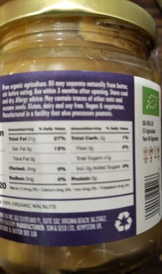 Organic Raw Walnut Butter