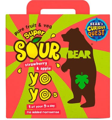Super Sour Strawberry & Apple Yoyos Fruit Rolls