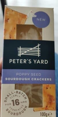 Poppy Seed Sourdough Crackers