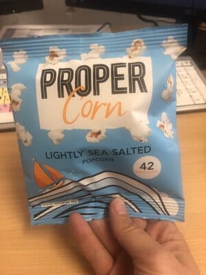 Proper corn sea salted