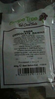 Dark Chocolate Raisins