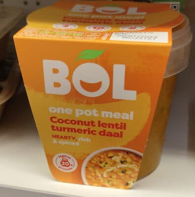 BOL Coconut Lentil Turmeric Daal