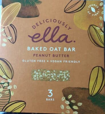 Baked Oat Bar Peanut Butter