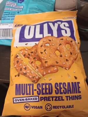 Multi-seed Sesame Pretzel thins