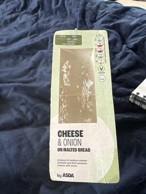 Cheese & Onion on Malted Bread