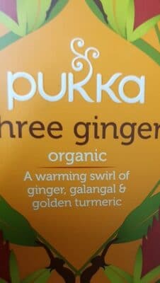 Three ginger organic tea