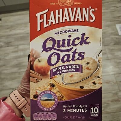 Microwave Quick Oats Apple, Raisin & Cinnamon