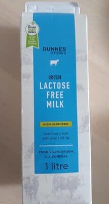 Irish lactose free milk