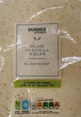 Plain Tortilla Wraps
