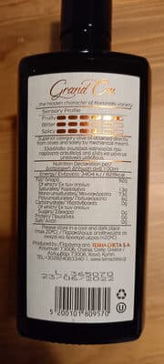 Terra Creta Grand Cru Koroneiki Extra Virgin Olive Oil