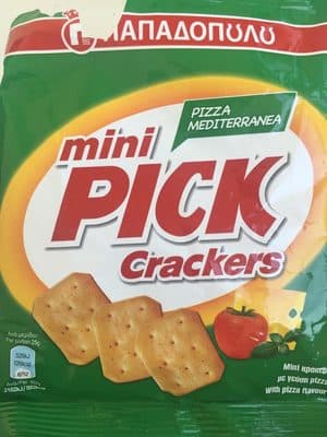 Mini pick crackers