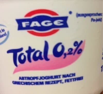 Total Griechischer Joghurt 0, 2%, Natur