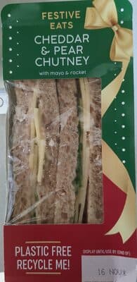Cheddar & Pear Chutney Sandwich