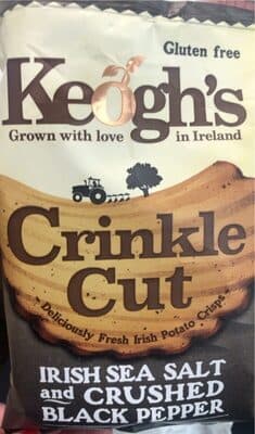 Crinkle Cut Irish Sea Salt and Crushed Black Pepper