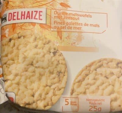 Fines galettes de mais au sel de mer