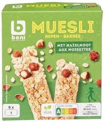 Muesli repen met hazelnoot
