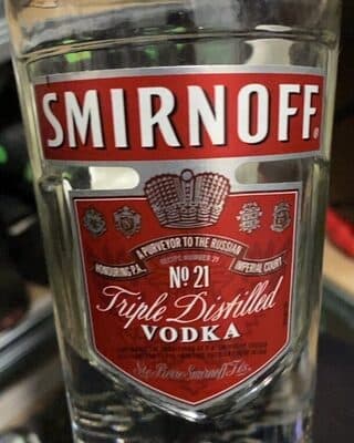 Vodka triple distilled
