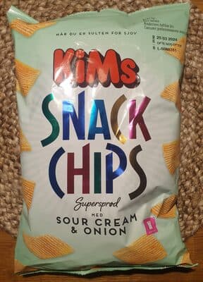 Snack Chips Supersprd med Sour Cream & Onion