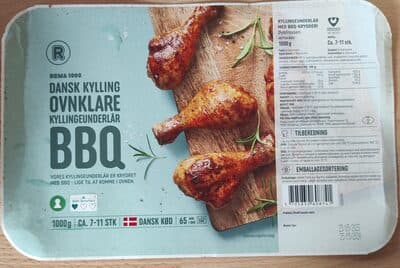 Ovenklare Kyllingeunderlr BBQ