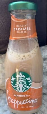 Caramel frappuccino coffee drink