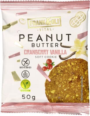 peanut butter cranberry vanilla soft cookie