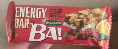 Energy Bar - Cranberry