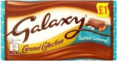 Salted Caramel Chocolate Price Marked Block