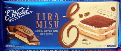 Milk Chocolate with Tiramisu Flavour Filling