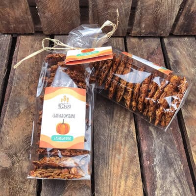 Ciastka owsiane z pestkami dyni