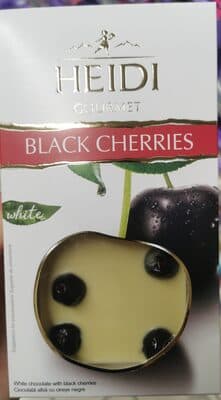 White chocolate black cherries
