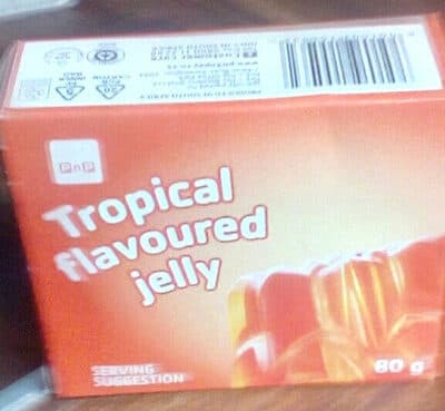 Tropical flavoured jelly