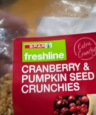Cranberry and Pumpkin Seed Crunchies