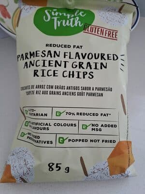 Parmesan Flavoured Ancient Grain Rice Chips