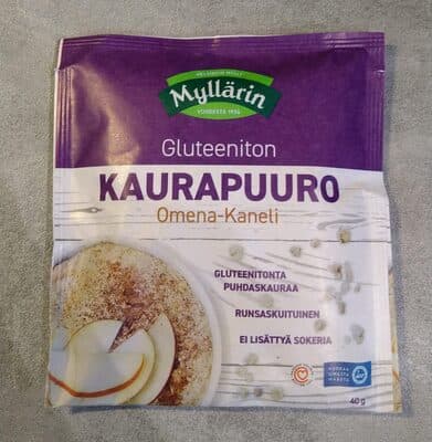 Gluteeniton kaurapuuro omena-kaneli