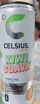 Celsius Live Fit Carbonated Sugar Free Energy Drink Kiwi-Guana Flavour