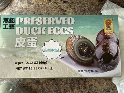 Preserved Duck Egg