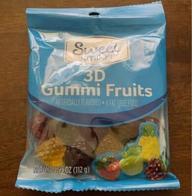3D Gummi Fruits Fat Free Candy