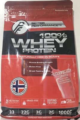 Whey Protein Strawberry Flavoured