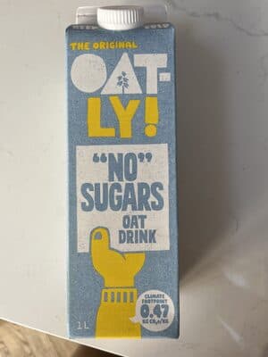 Oatly! No sugars oat drink